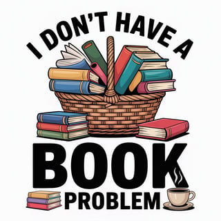 Cozy Basket of Colorful Books Illustration