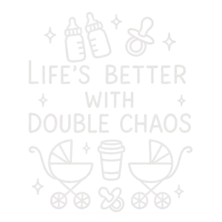 Playful Double Chaos T-Shirt Design