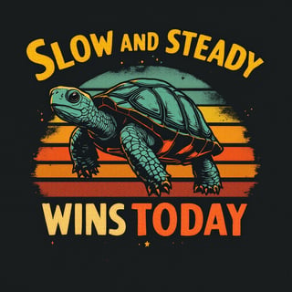 Vintage Turtle T-Shirt Design