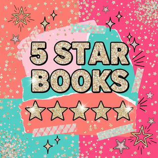 5 Star Books Glitter Scrapbook Aesthetic