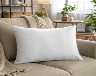 Realistic Throw Pillow Mockup