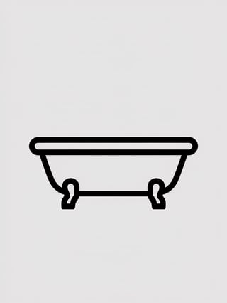Minimal Vector Bathtub T-Shirt Design