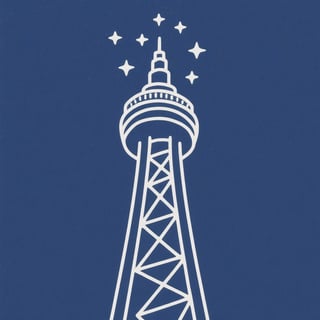 Minimalist Tower of the Americas Silhouette