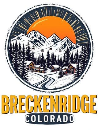 Breckenridge Vintage Ski Emblem