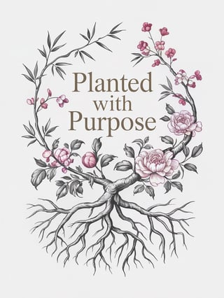 Botanical Chinoiserie T-Shirt Design