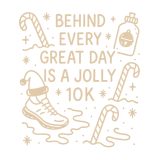 Christmas 10K Run T-Shirt Design