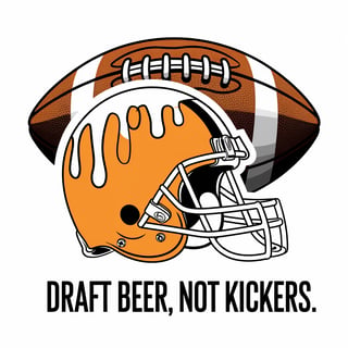 American Football Helmet with Beer Foam