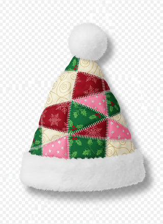 Quilt-Style Patchwork Santa Hat