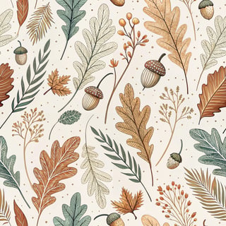 Fall-Inspired Oak Leaf Pattern
