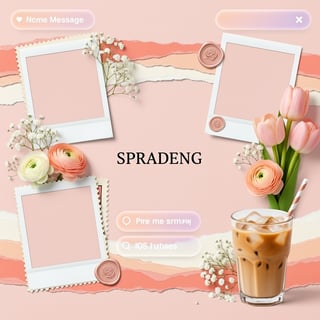 Spring Scrapbook Collage Layout