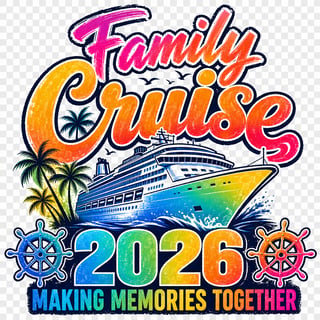 Family Cruise 2026 T-Shirt Design