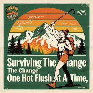 Vintage Menopause Adventure T-Shirt Design
