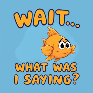 Clueless Cartoon Goldfish