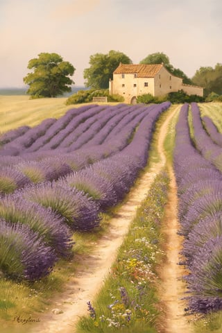 Peaceful French Countryside Scene