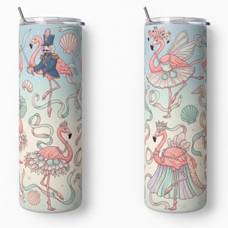 Flamingo Nutcracker Pattern for Tumblers