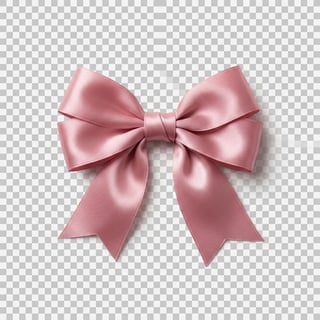 Photorealistic Pink Satin Bow