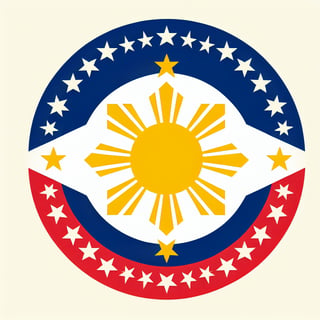 Stylized Philippines Flag Design