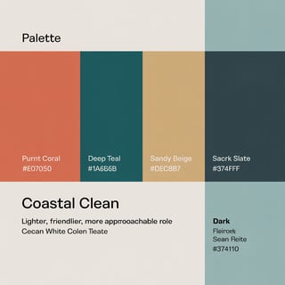 Coastal Clean Brand Color Palette