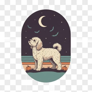 Halloween Maltipoo Dog Graphic