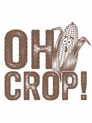 Vintage Oh Crop! T-Shirt Design