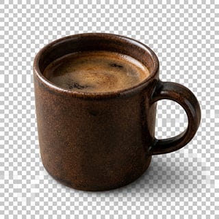 Photorealistic Ceramic Coffee Mug Studio Cutout