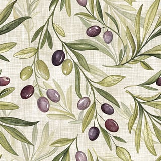 Abstract Olive Green & Plum Pattern