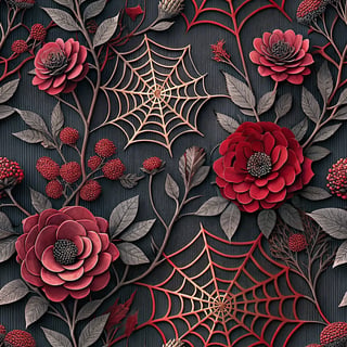 3D Spooky Floral Design