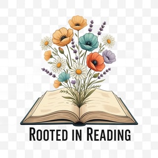 Cozy Book and Flowers T-Shirt Design