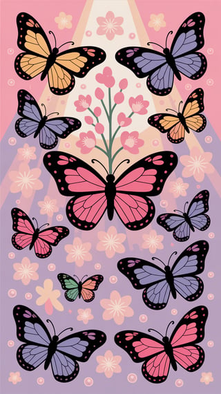 Butterflies Seamless Pattern