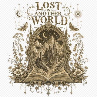 Lost in Another World — Vintage Engraving