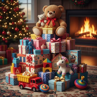 Stack of Toys and Gifts