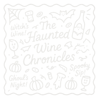 Haunted Wine Doodle Illustration