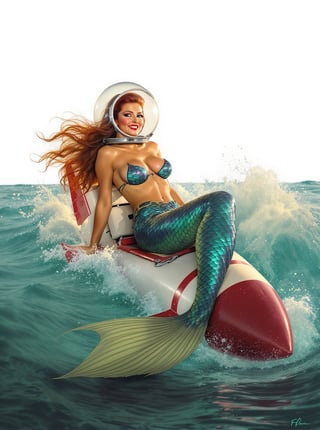 Vintage Florida Pinup Mermaid