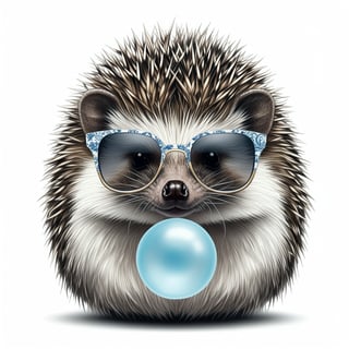 Charming Hedgehog with Sunglasses