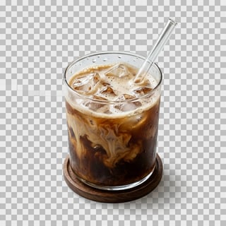 Photorealistic Iced Coffee Cutout