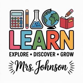 Colorful LEARN Vector Graphic