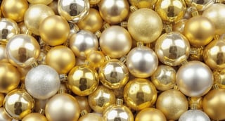 Shiny Metallic Christmas Ornaments