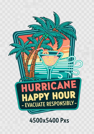 Vintage Hurricane Bar Graphic