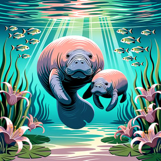 West Florida Manatee Tumbler Pattern