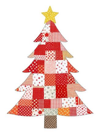 Festive Patchwork Christmas Trees