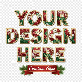 Christmas Style Lettering Design