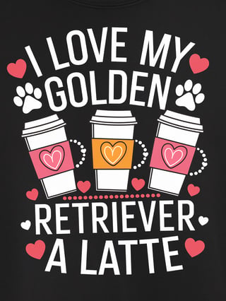 Colorful Coffee Cups with Love Design