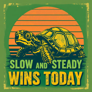 Vintage Turtle T-Shirt Design