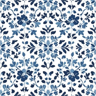 Blue Floral Pattern Design