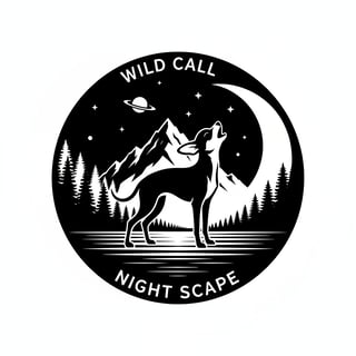 Black & White Nighttime Logo