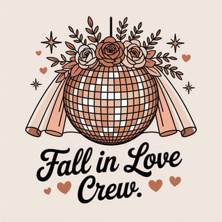 Mirrored Disco Ball with Fall Florals
