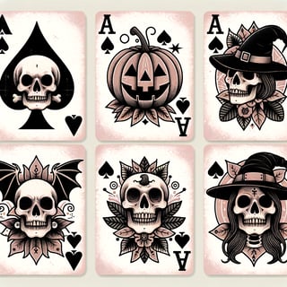 Halloween Aces Playing Cards