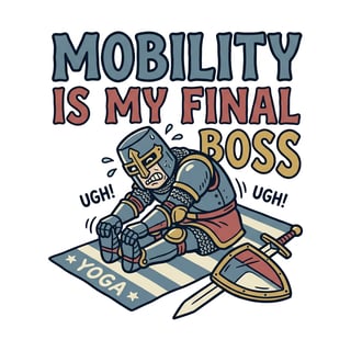 Medieval Knight Yoga Gym Humor Tee
