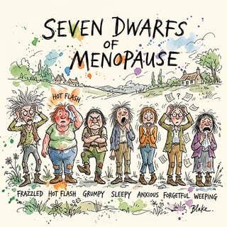 Seven Dwarfs of Menopause Art