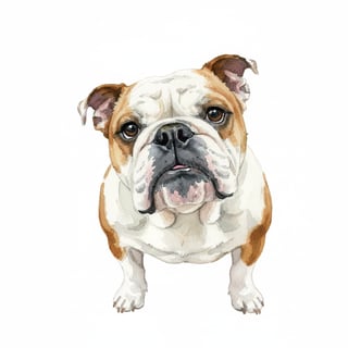 Watercolour Dog Portrait